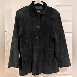 Vintage Bernardo Black Genuine Leather Jacket Size XL